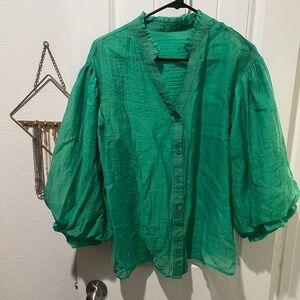 Green Women's Blouse